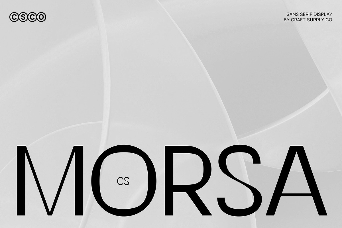 CS Morsa – Modern Sans Serif, a Sans Serif Font by Craft Supply Co. (Photo 1 of 8)