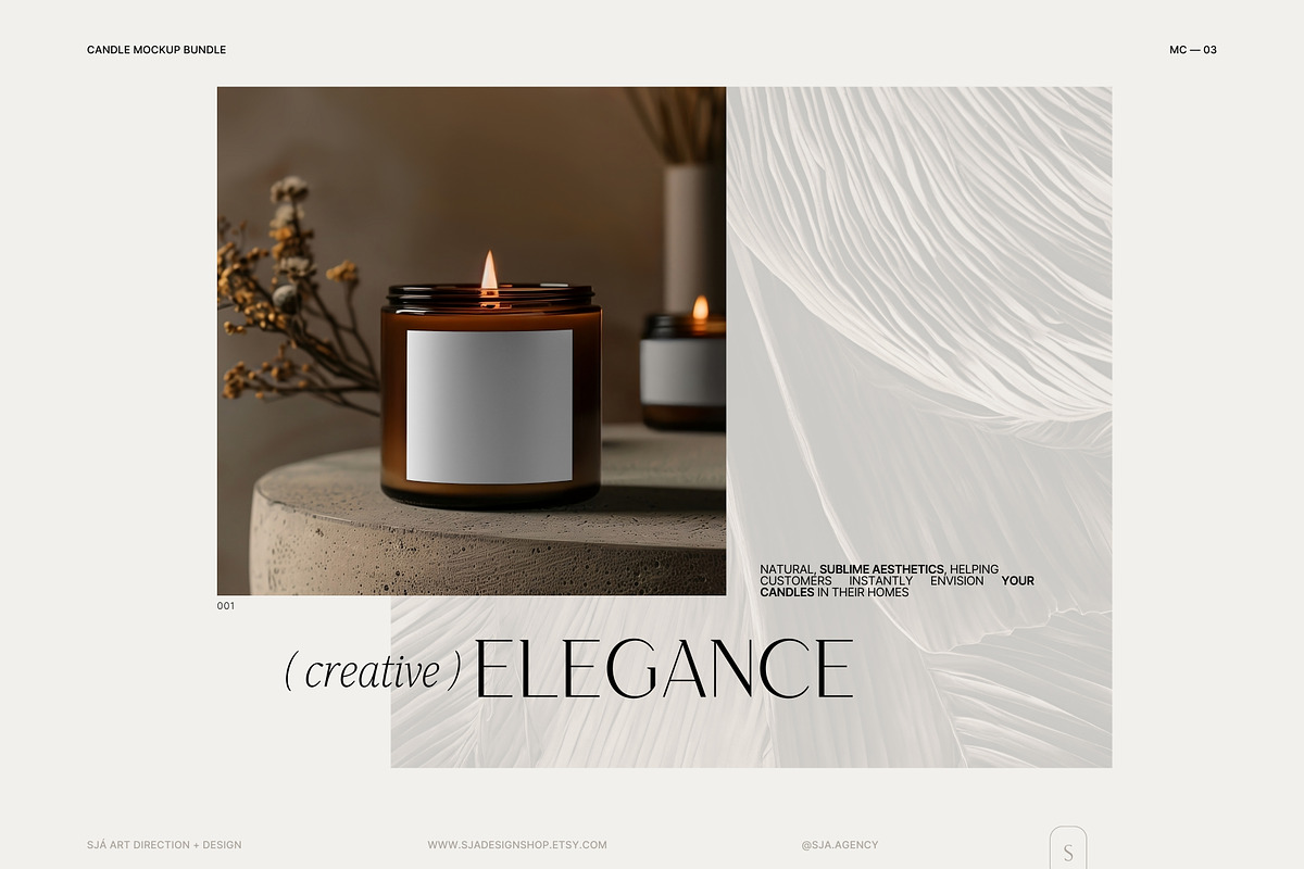 Candle Mockup Bundle • mca-03, a Packaging Mockup by Sjá Agency (Photo 10 of 11)