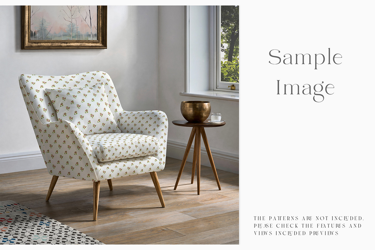 Armchair Upholstery Mockup, a Household Mockup by mock-ups (Photo 6 of 13)