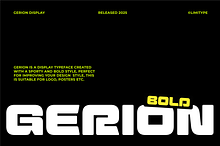 Gerion - Bold Font
