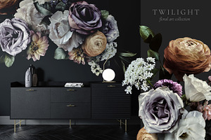 Twilight Floral Art Collection