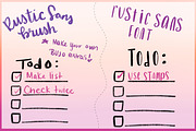 Rustic Sans Procreate Letter Brushes, a Brush Add-On by Nicole Dawn Design (Thumbnail 2 of 7)