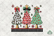 Colorful Coquette Christmas Tree Png, an Illustration by Craft Nest (Thumbnail 1 of 6)