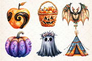 Boho Halloween Trick or Treat Bundle, an Illustration by Dream Creation (Thumbnail 4 of 7)