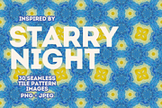 Starry Night Inspired Tile Patterns, a Pattern Graphic by The WYLD Tribe (Thumbnail 1 of 10)