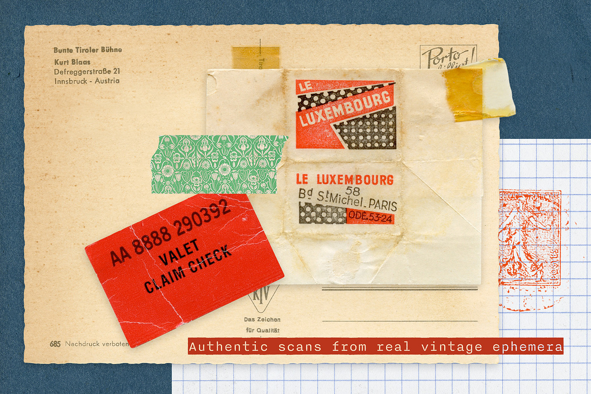 Nostalgic Travel Scrapbook Elements, an Object Graphic by Paper Makes (Photo 3 of 7)