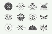 Set of vintage restaurant logos, a Branding & Logo Template by AkimD (Thumbnail 6 of 11)