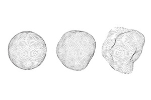 Abstract dot shapes set isolated on, an Illustration by art PVP - market