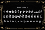 The Raid Letter - Blackletter, a Blackletter Font by Meizzaluna Design (Thumbnail 6 of 10)