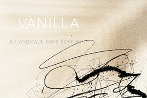 Vanilla - A handmade sans serif font
