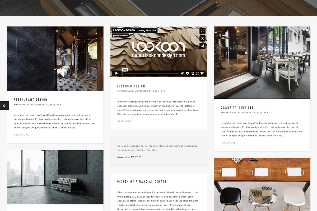 Architect Interior Design WordPress, a WordPress Template by UInstrument (Photo 7 of 10)