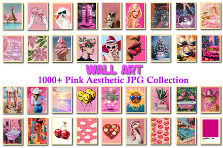 Pink Aesthetic Wall Art Collection, a Wallpaper Photo by Chipshpow Graphics