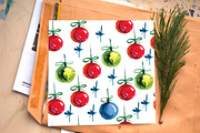 Watercolor Christmas decorations, a Decorative Illustration by Olesya Morokhovets (Thumbnail 8 of 10)