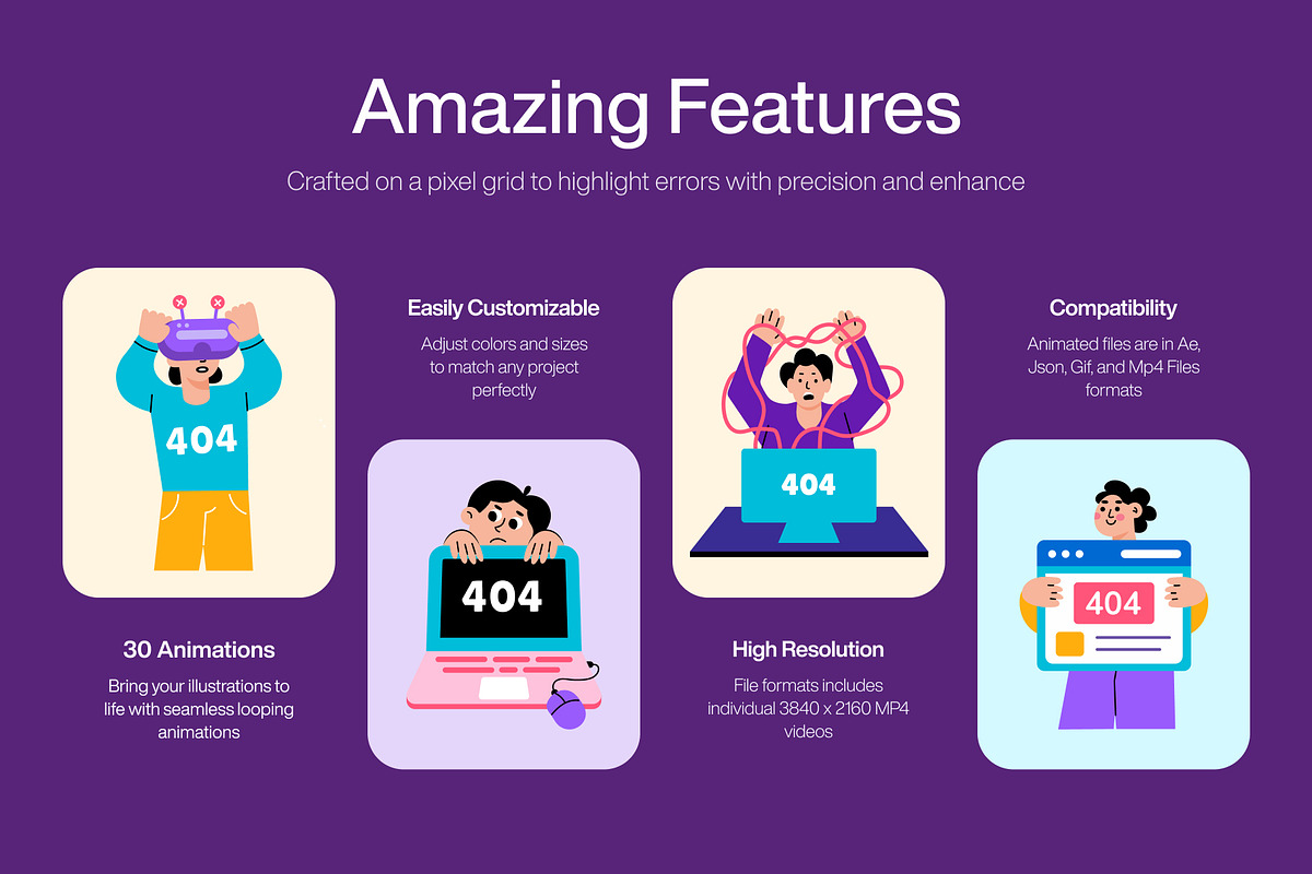 Animated Error Illustrations Art Set, a Technology Illustration by Brickclay (Photo 2 of 5)
