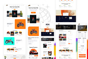 Bike Rental & Booking Figma Template, an UI Kit Template by ArtGalaxy (Thumbnail 1 of 5)