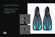 Flippers Mockup Set, a Merchandise Mockup by ForgeDesign (Thumbnail 3 of 7)