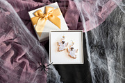 Halloween Box Mockup Square Cardfall, an Advertising Mockup by PawMockups (Thumbnail 6 of 10)