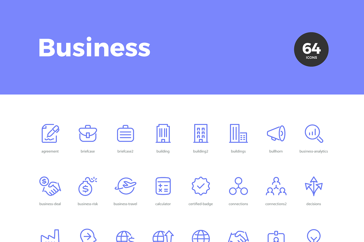 Business Icons — Pixi Line, an Outline Icon by Scott Dunlap (Photo 6 of 9)