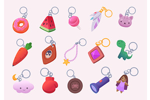 Trinket for key. Decorative feathers, an Object Illustration by Onyx