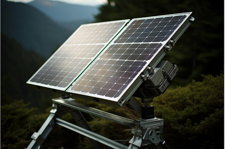 Renewable Solar panels field, an Industrial Photo by Ylivdesign