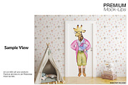 Nursery Door Murals Mockups, a Product Mockup by mock-ups (Thumbnail 9 of 9)
