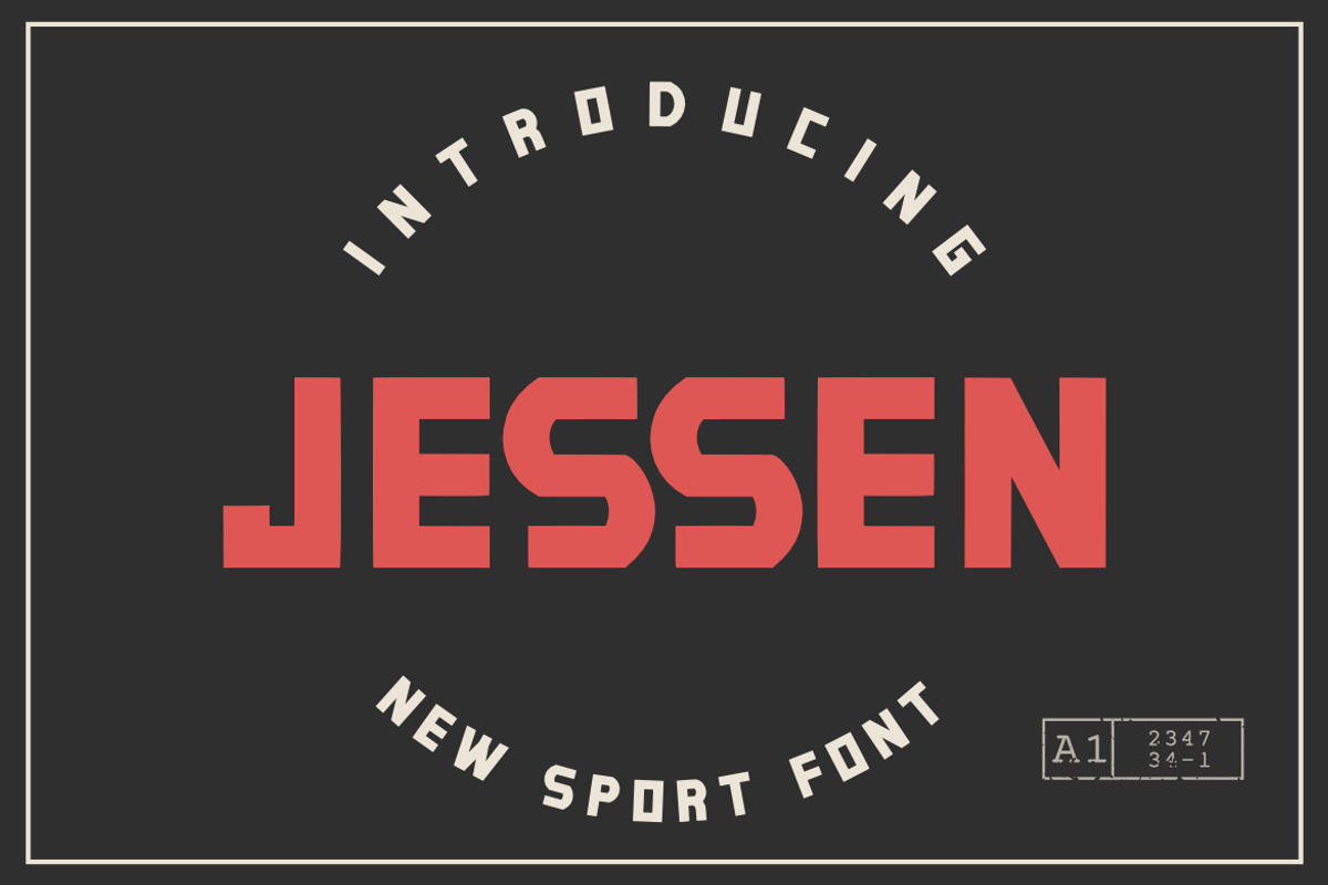 Jessen Sport Font, a Font by Bayuktx (Photo 1 of 8)