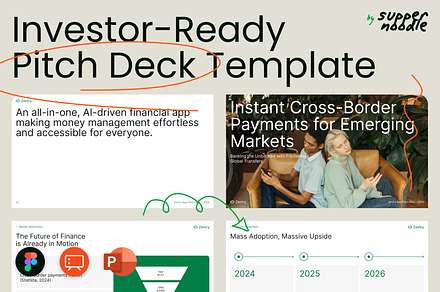 Inverstor Ready Pitch Deck Template, a Templates & Theme by SupperNoodle