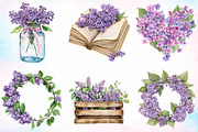 Watercolor Spring Lilac Flower PNG, a Seasonal Illustration by Canvas Craft (Thumbnail 2 of 3)