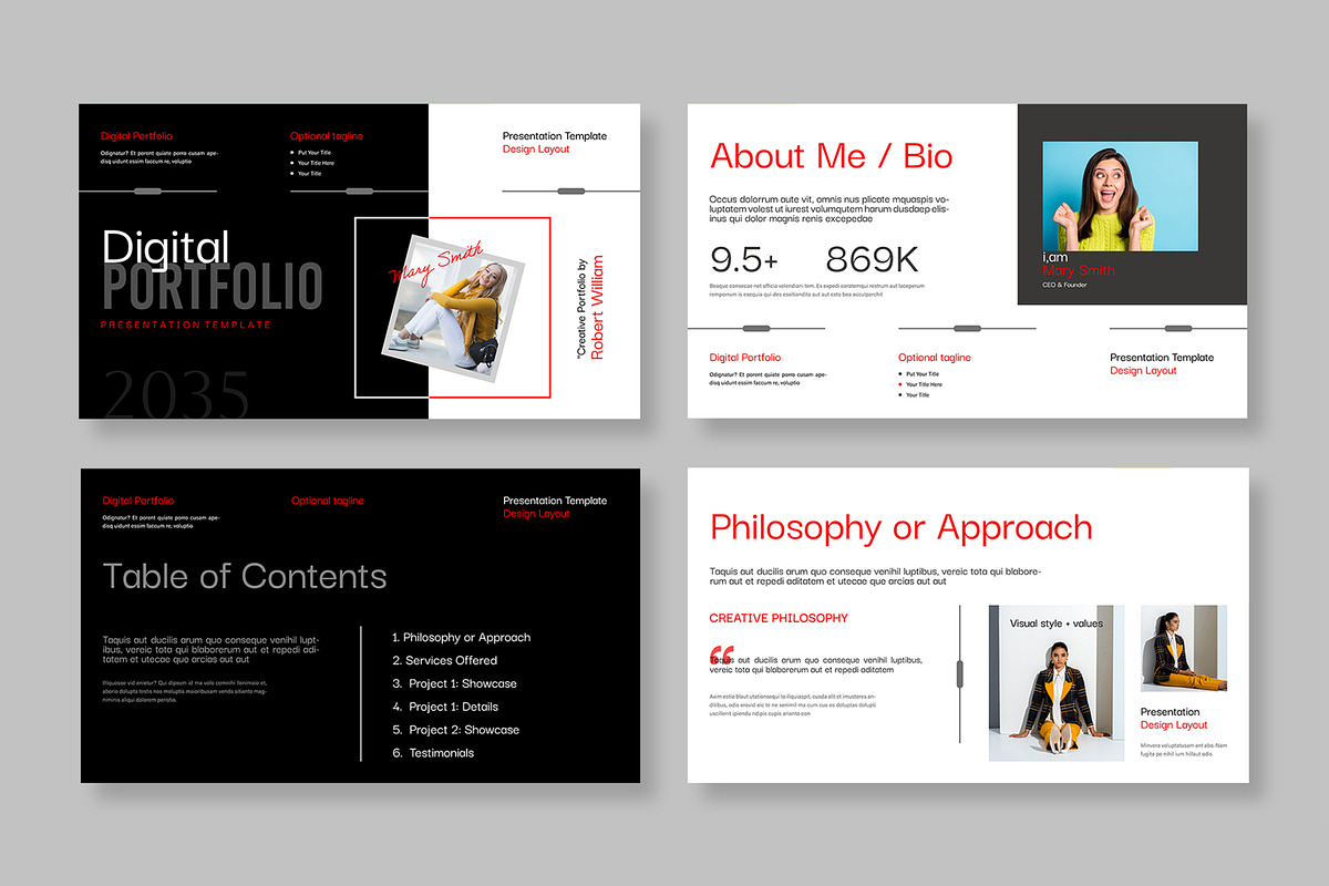 Digital Portfolio Presentation, a Presentation Template by MightyDesign (Photo 2 of 8)