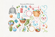 45 Knitting Clipart & Patterns, a Decorative Illustration by ZinchArt (Thumbnail 2 of 10)