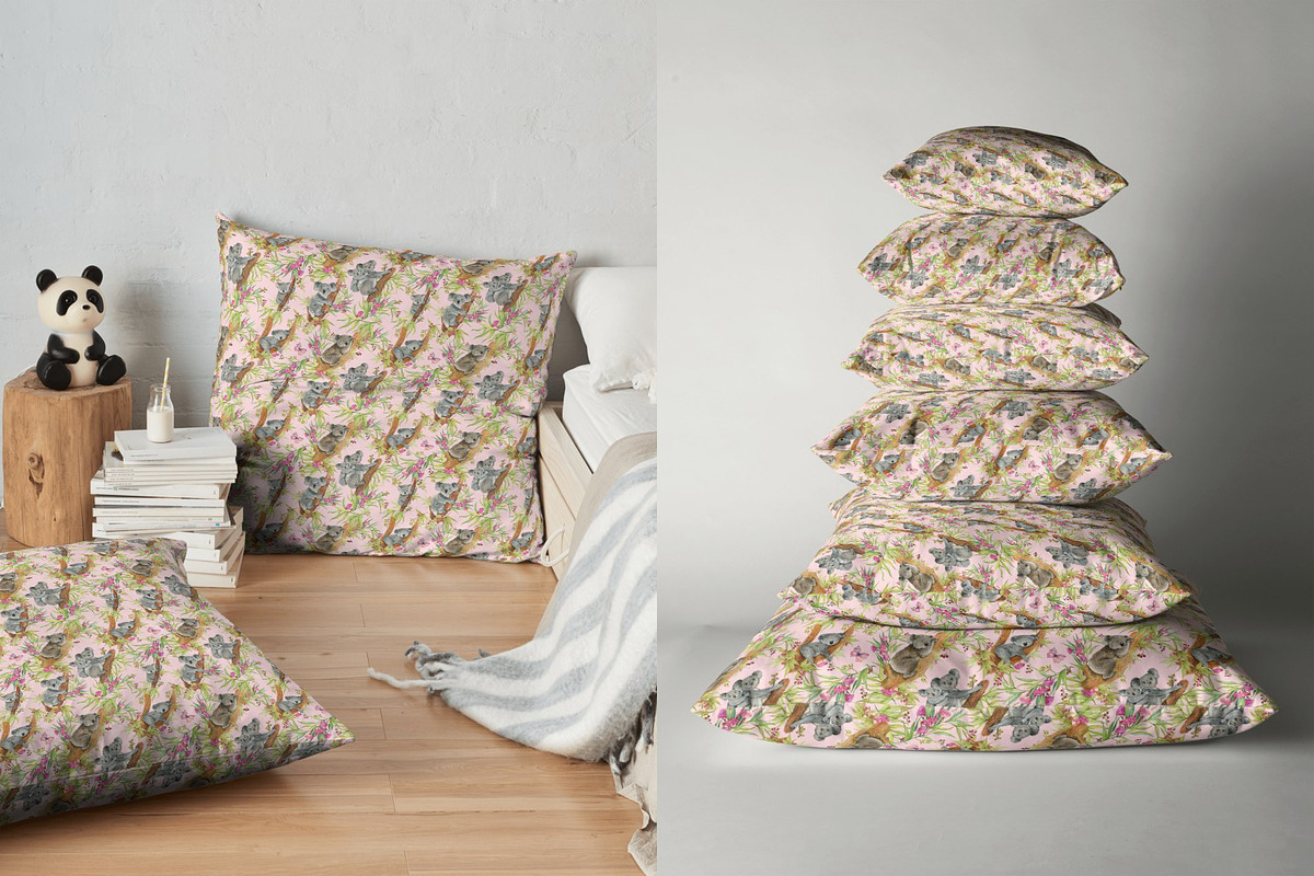 Cute Koalas. Seamless  patterns, a Pattern Graphic by MitrushovaArt (Photo 8 of 10)