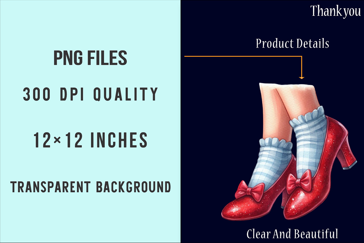 Wizard of Oz Clipart, Dorothy PNG, an Illustration by SinaCreation (Photo 4 of 5)