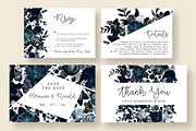 Stylish & Dark Floral Wedding Suite, an Invitation Template by Knotted Design (Thumbnail 4 of 5)