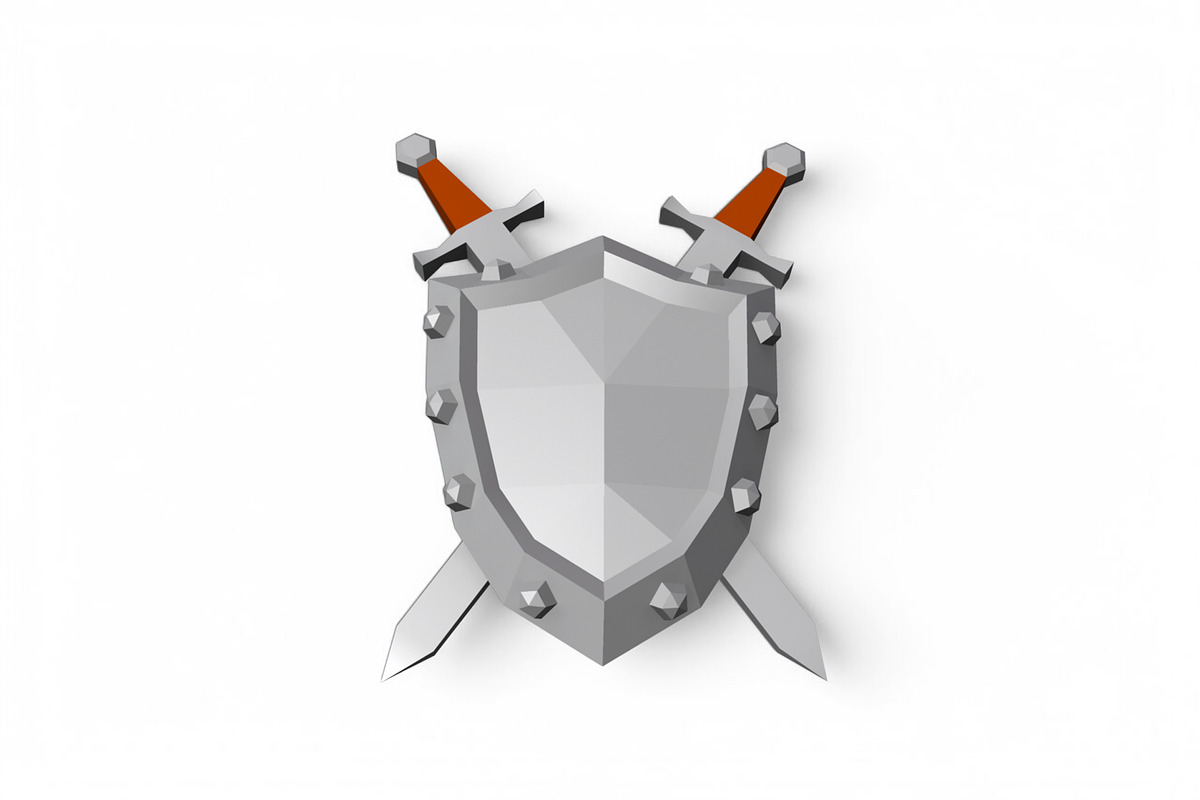 Shield and sword - 3d papercraft, a Templates & Theme by PAPER amaze (Photo 3 of 5)