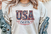 Floral Embroidery USA Png Retro Amer, an Illustration by Sublimation Artist (Thumbnail 4 of 9)
