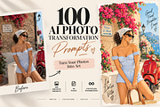 100 AI Photo Transformation Prompts, a Person Illustration by Victoria Bee Presets (Thumbnail 3 of 8)