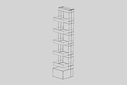 Cardboard display stand 3d model, an Object 3D Model by fahad121 (Thumbnail 4 of 5)
