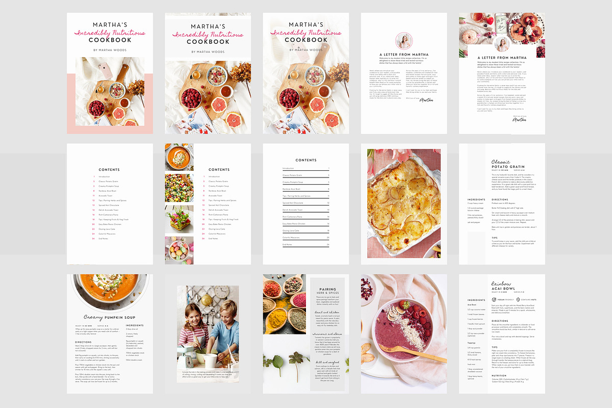Minimalist Cookbook Canva Template, a Presentation Template by White Dreamers (Photo 8 of 10)