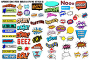 Superhero Comic Speech Bubbles, an Illustration by FrankiesDaughtersDesign (Thumbnail 1 of 6)