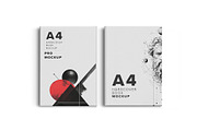 A4 Hardcover Book Mockup Back-Front, a Books & Magazine Mockup by Mockups by Carlos Viloria (Thumbnail 3 of 5)