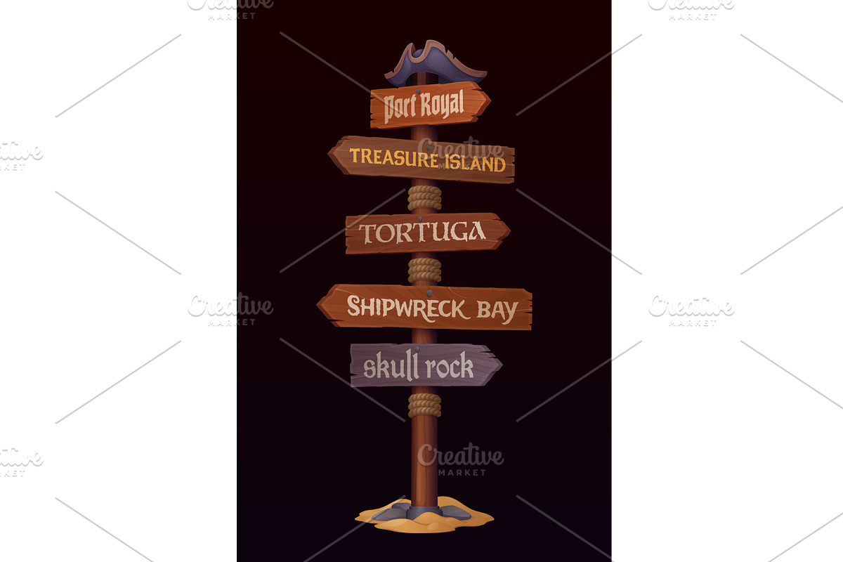 Pirate corsair signboard, an Object Illustration by Buch&Bee