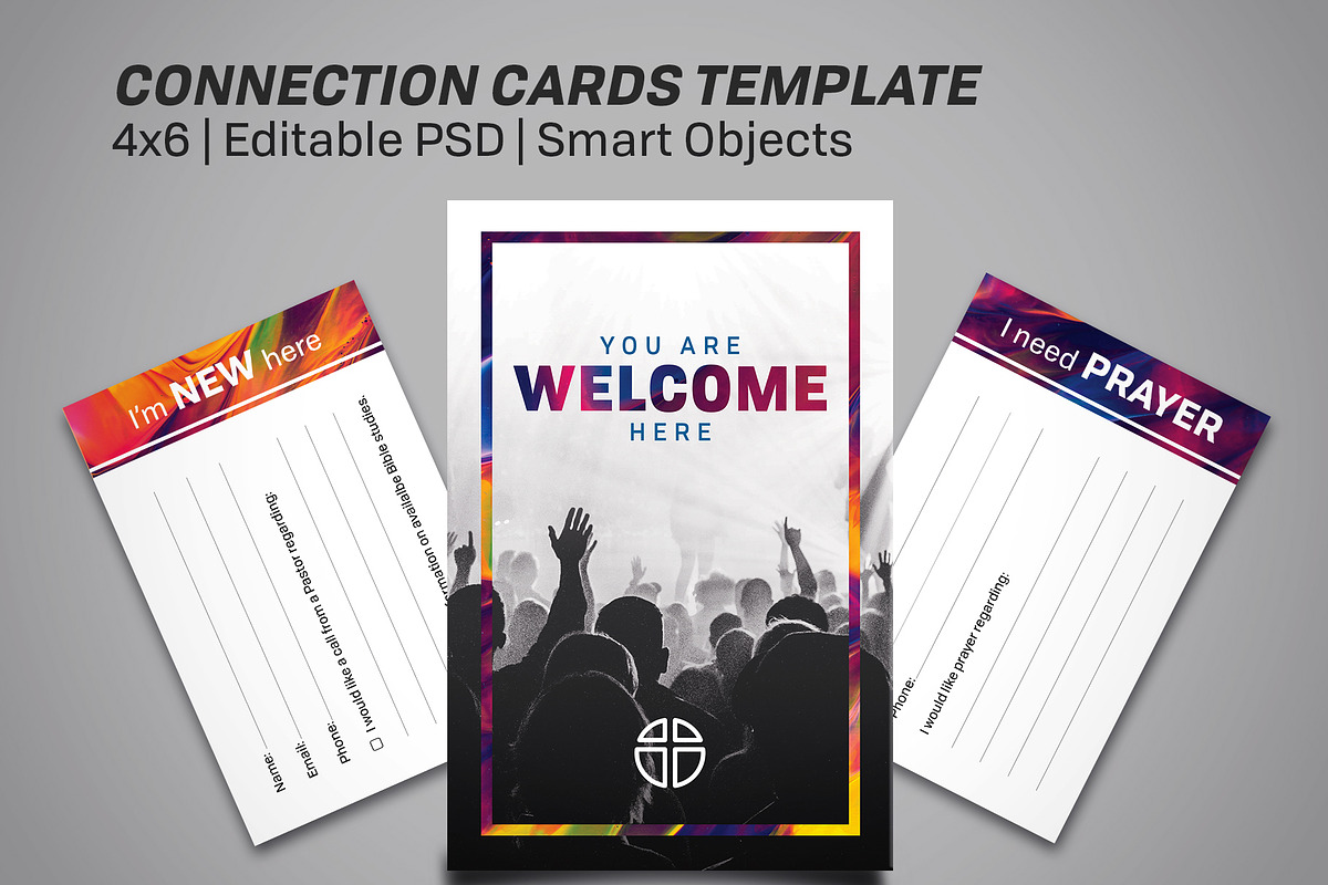 Connection Card Welcome Prayer New, a Print Template by Sync Design Soultions (Photo 1 of 5)