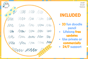 Procreate Childlike Doodle Brushes, a Brush Add-On by Cozy Brushery (Thumbnail 4 of 10)