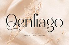 Qenliago Modern Serif Font