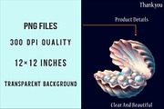 Ocean Sea Shell Sublimation Clipart, an Illustration by SinaCreation (Thumbnail 4 of 5)