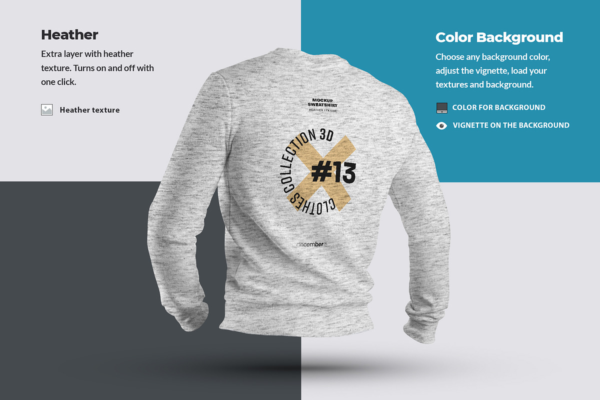 8 Mockups Mens 3D Sweatshirt, a Shirt Mockup by Grow Design Craft Studio (Photo 4 of 5)