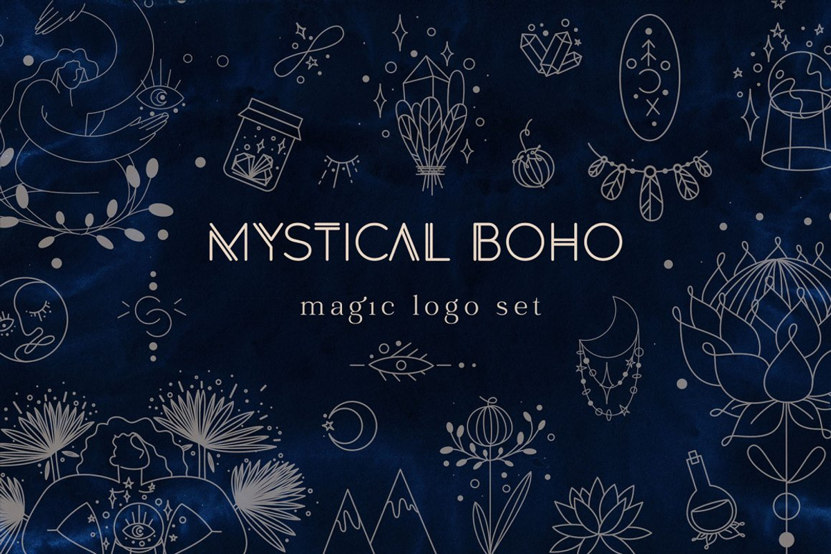 Mystical boho. Magic set, a Decorative Illustration by Re_Margarita_Art (Photo 1 of 5)
