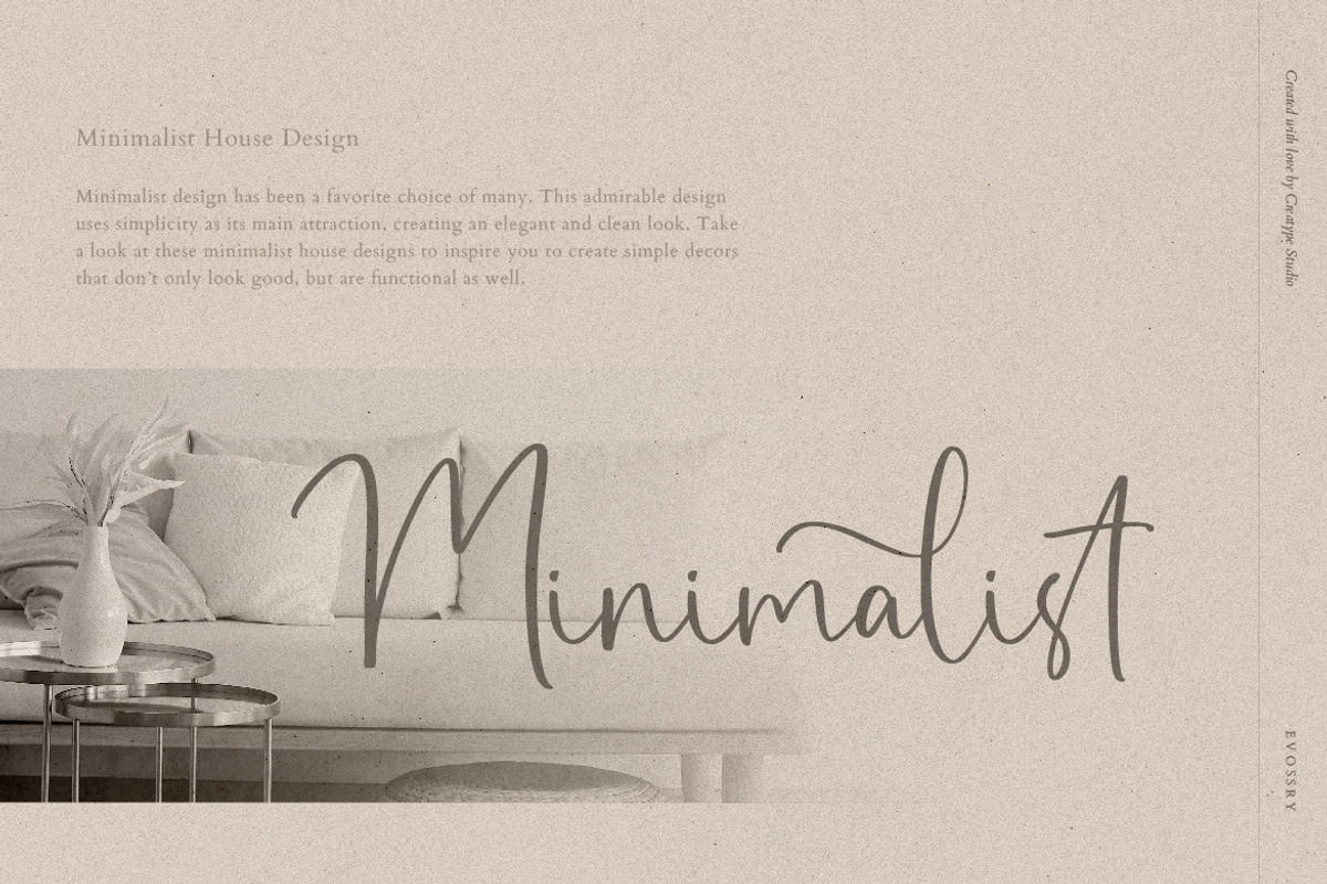 Evossry Signature Business Font, a Script Font by Creatype Studio (Photo 2 of 10)