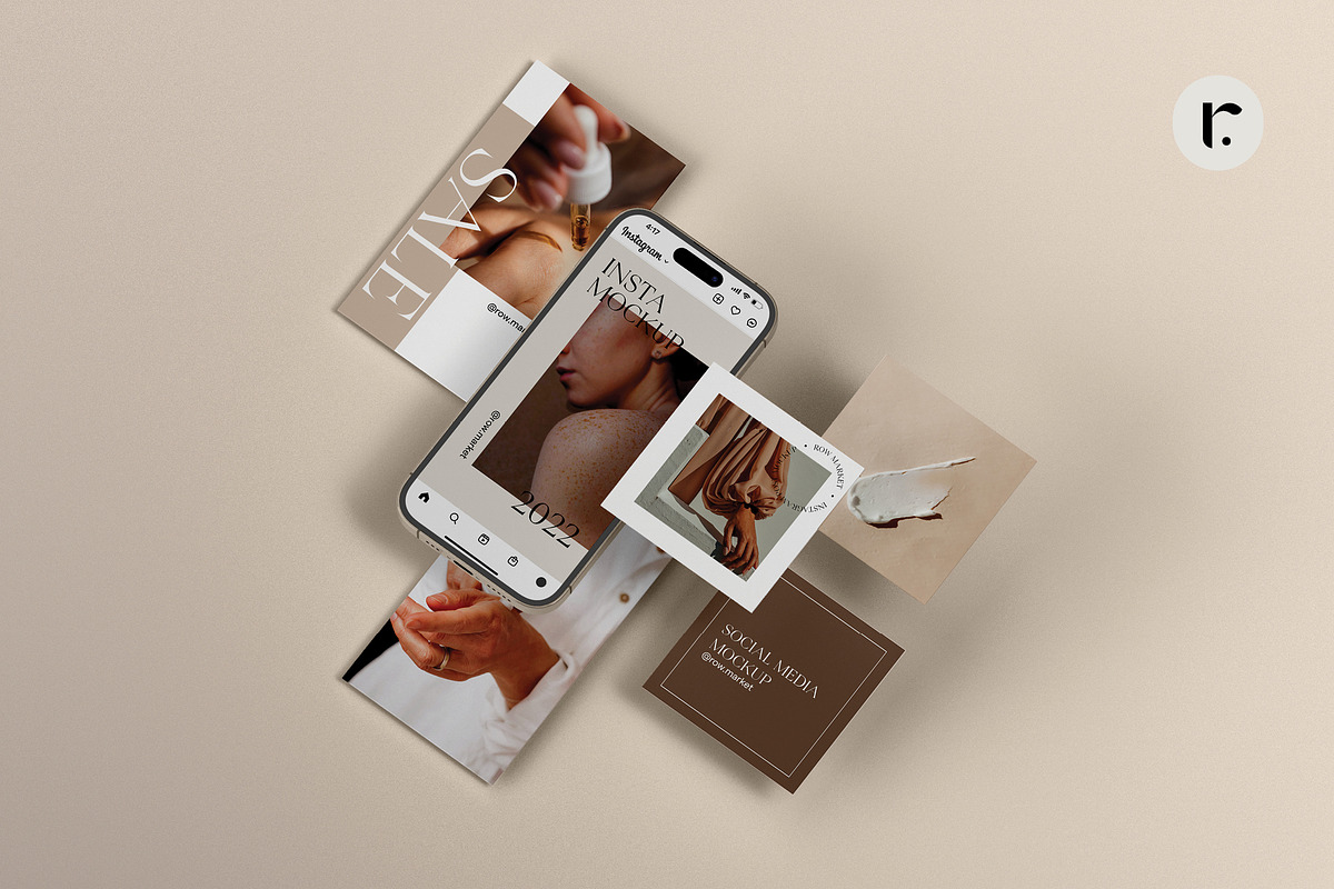 Instagram Post Mockup, an iPhone Mockup by Row Creative (Photo 7 of 13)