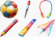 Fun School Activities Clipart, an Illustration by Canvas Craft (Thumbnail 2 of 7)